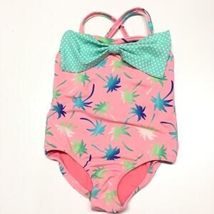 Girls Big Bow Bathing Suit Sz 4 Girl's One piece Swimsuit